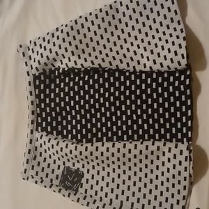 Nasty Gal Black And White Checkered-Like Skirt, Size: Small